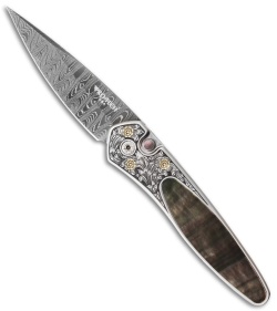 Pro-Tech Ultimate Custom Newport Knife Pearl / Gold (3" Damascus)