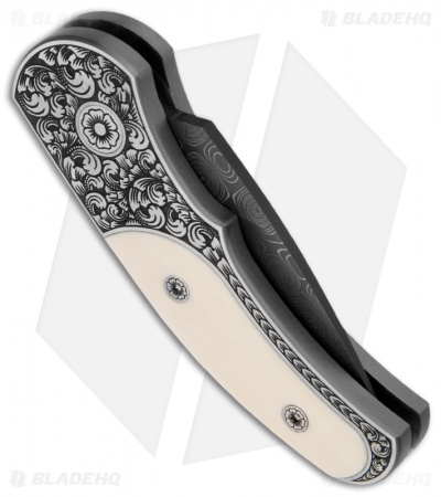 Pro-Tech Runt J4 Ultimate Custom Steel Automatic Knife w/ Ivory (1.94" Damascus)