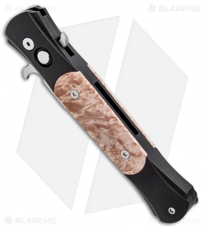 Pro-Tech The Don Automatic Knife 1706 w/ Maple Burl (3.5" Satin)