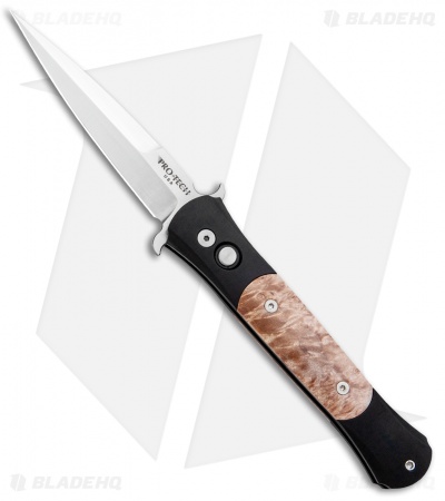 Pro-Tech The Don Automatic Knife 1706 w/ Maple Burl (3.5" Satin)