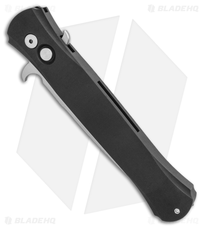 Protech Large Don Automatic Knife Black Aluminum Handle (4.5" Satin) 1921