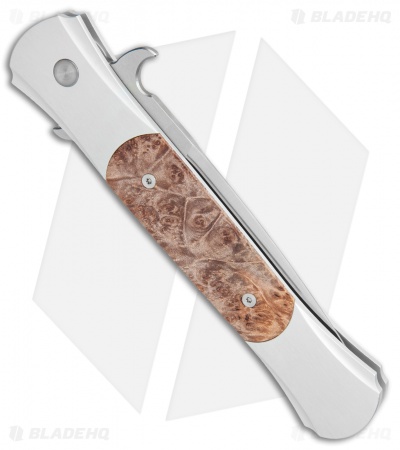 Pro-Tech Large Don Automatic Knife Silver/Maple (4.5" Satin)