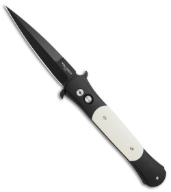 Pro-Tech Large Don Tuxedo Automatic Knife Ivory Micarta (4.5" Black) 1952