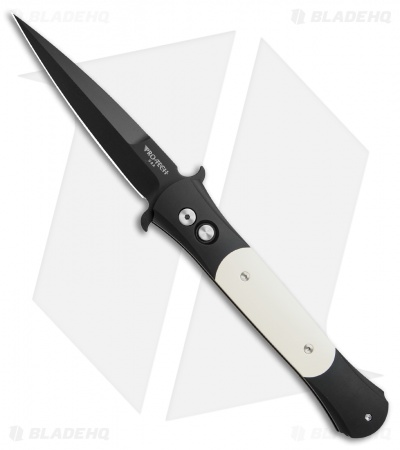 Pro-Tech Large Don Tuxedo Automatic Knife Ivory Micarta (4.5" Black) 1952