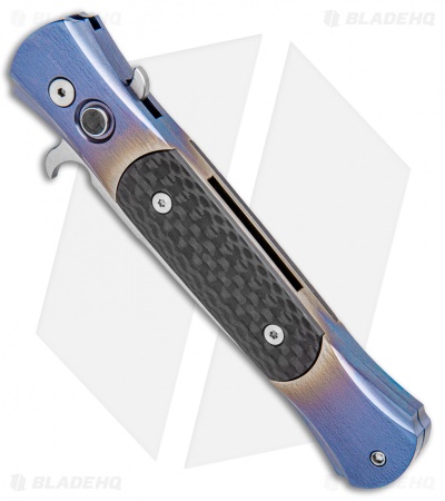 Pro-Tech The Don  Custom Automatic Knife Titanium Fade/CF (3.5" Satin)