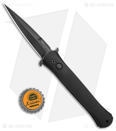 Pro-Tech Don Automatic Knife Solid 3D Aluminum (3.5" Black) 1725
