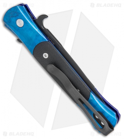 Pro-Tech The Don Automatic Knife Blue Jazz /Black G-10 (3.5" Black) 1703 BT