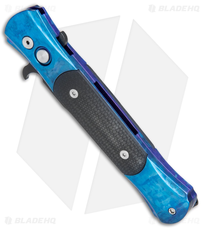 Pro-Tech The Don Automatic Knife Blue Jazz /Black G-10 (3.5" Black) 1703 BT