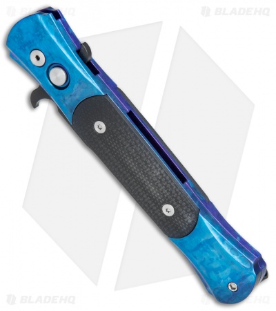 Pro-Tech The Don Automatic Knife Blue Jazz /Black G-10 (3.5" Black) 1703 BT