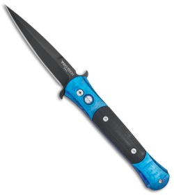 Pro-Tech The Don Automatic Knife Blue Jazz /Black G-10 (3.5" Black) 1703 BT