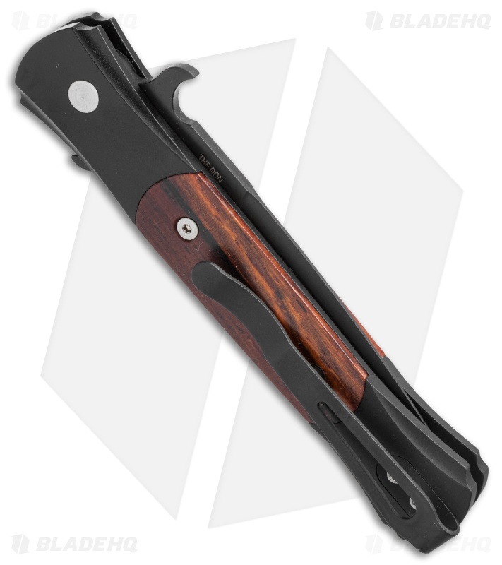 Pro-Tech The Don Automatic Knife Cocobolo +Clip (3.5" Black) 1707-C