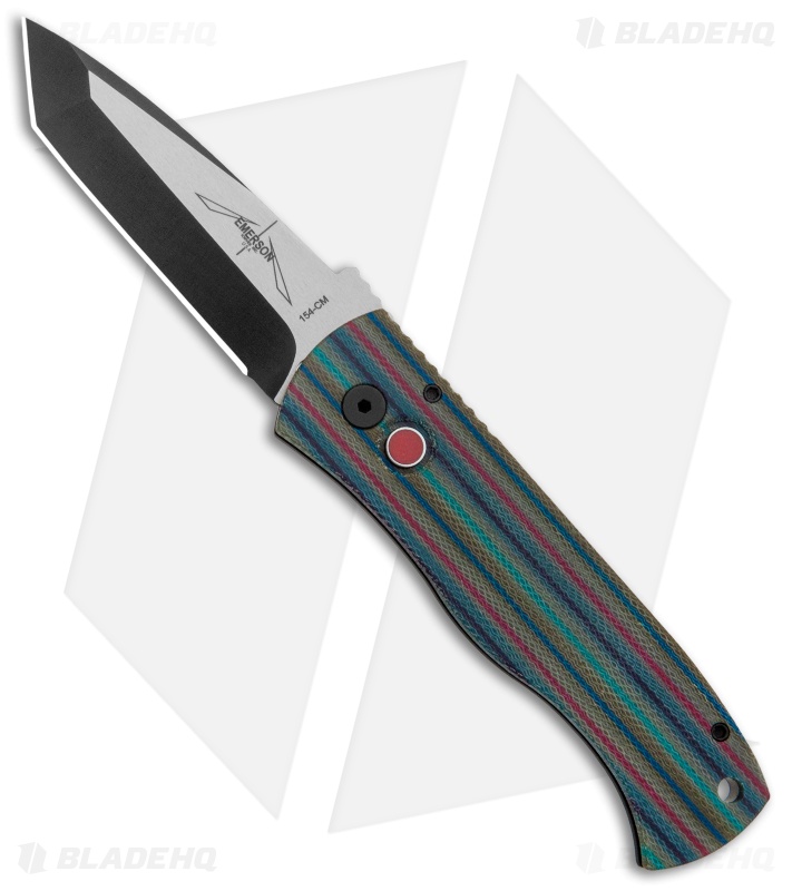 Emerson Pro-Tech CQC-7 Automatic Knife Stripe Pattern Micarta (3.25" Two Tone)
