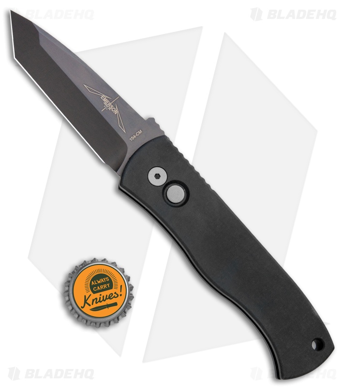 Emerson Pro-Tech CQC-7 Tanto Automatic Knife w/ Solid Handle (3.25" Espresso)