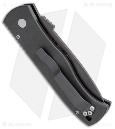 Emerson Pro-Tech CQC-7 Tanto Automatic Knife w/ Solid Handle (3.25" Espresso)