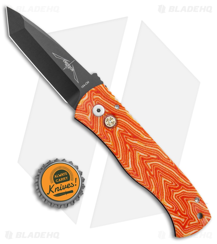 Emerson Pro-Tech CQC-7 Automatic Knife Orange Grain Micarta (3.25