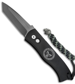 Pro-Tech Emerson CQC-7 B Punisher Tanto Automatic Knife (3.25" Smoky Gray DLC)