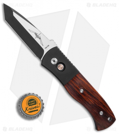 Pro-Tech Emerson CQC-7 Automatic Knife Cocobolo Wood (3.25" Black)