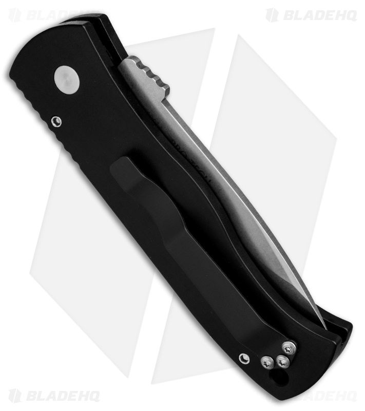 Emerson Pro-Tech CQC7-A Spear Point Auto w/ Solid Handle (3.25" Stonewash Serr)