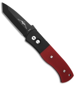 Emerson Pro-Tech CQC-7 Automatic Knife Red G-10 (3.25" Black)