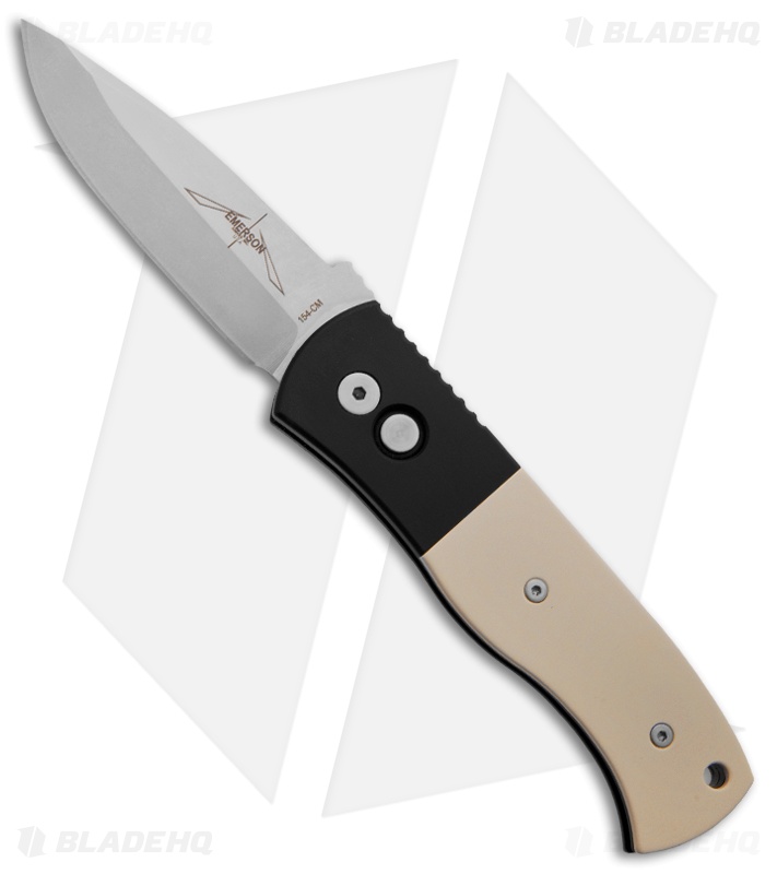 Emerson Pro-Tech CQC7-A Automatic Knife w/ Ivory Micarta (3.25" Stonewash)
