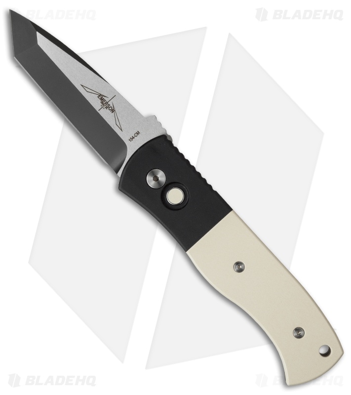 Emerson Pro-Tech CQC7-B Automatic Knife Tuxedo Ivory Micarta (3.25" Two-Tone)