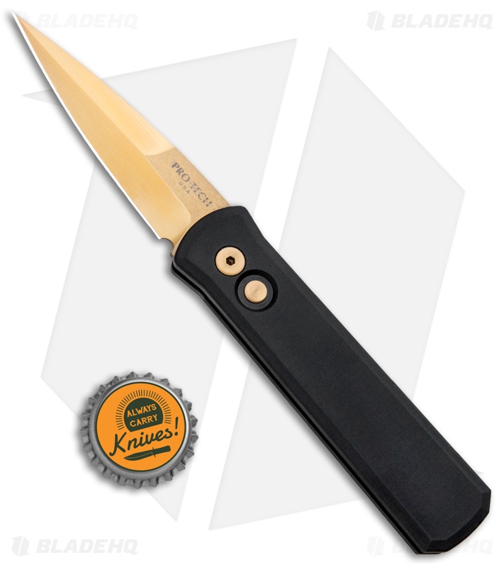 Pro-Tech Godfather - Automatic Switchblade Knife | Black + Copper