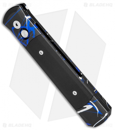 Pro-Tech Godfather Splash Automatic Knife Black G-10 (4" Black) 917-BT