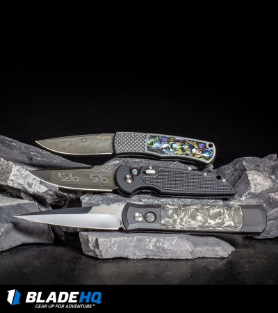 Pro-Tech TR-3 Elite 20th Anniversary Edition Automatic Knife (3.5" Damascus)