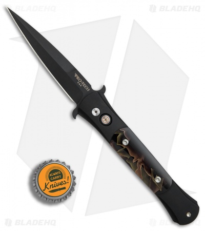 Pro-Tech The Don Automatic Knife Custom Noble Inlays (3.5" Black)