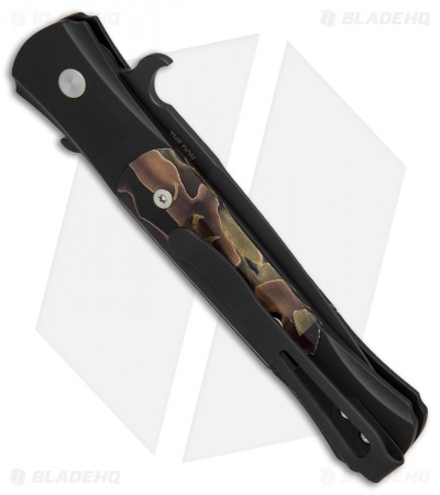 Pro-Tech The Don Automatic Knife Custom Noble Inlays (3.5" Black)