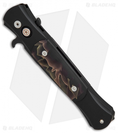 Pro-Tech The Don Automatic Knife Custom Noble Inlays (3.5" Black)