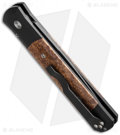 Pro-Tech Godfather Automatic Knife Black Ash (4" Black) 907-BA