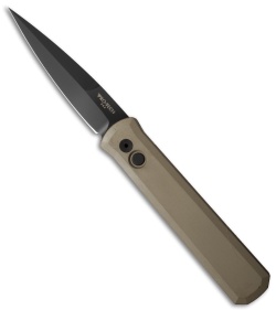 Pro-Tech Godfather Automatic Knife Desert Sand (4" Black) 921DS