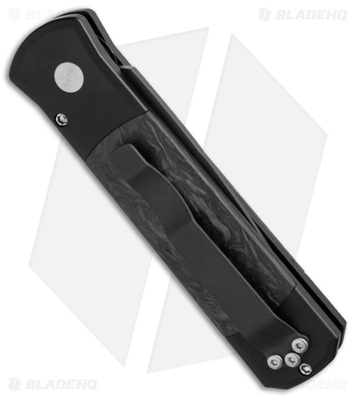 Pro-Tech Godson Automatic Knife Marbled Carbon Fiber (3.15" Black) 705-M