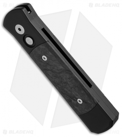 Pro-Tech Godson Automatic Knife Marbled Carbon Fiber (3.15" Black) 705-M
