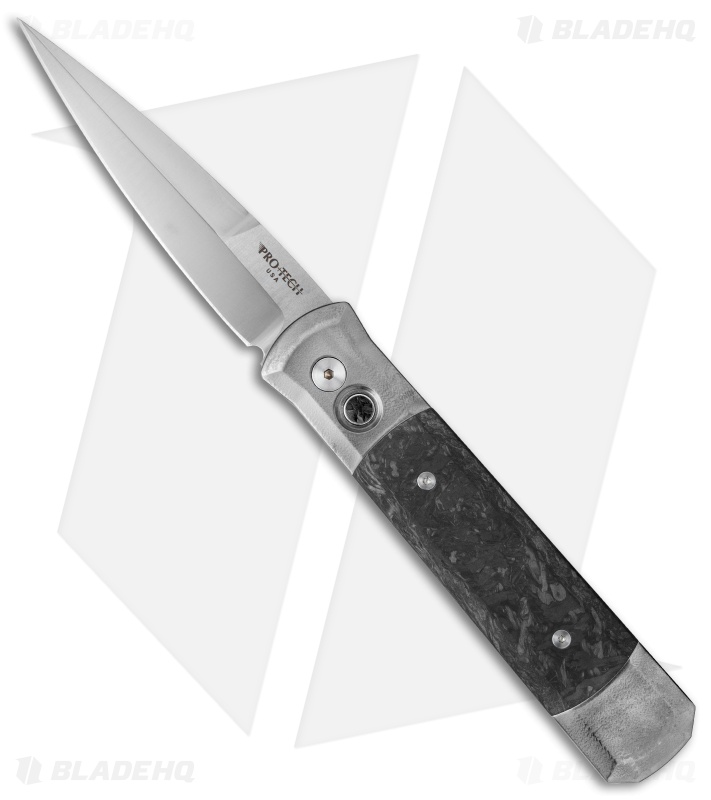 Pro-Tech Godfather Custom Automatic Knife Ti/CF (4" Satin)