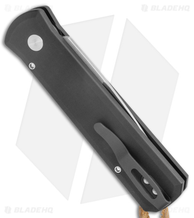 Pro-Tech GSD Godson Automatic Knife Black/Brown Leather (3.15" Satin)