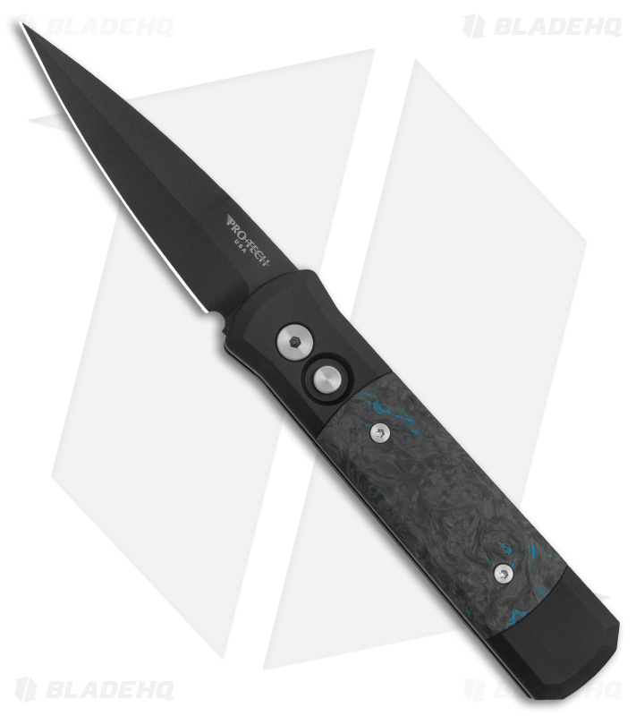 Pro-Tech Godson Automatic Knife Fat Carbon Fiber Dark Matter (3.15" Black) 7FC31