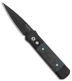 Pro-Tech Godson Automatic Knife Fat Carbon Fiber Dark Matter (3.15" Black) 7FC31