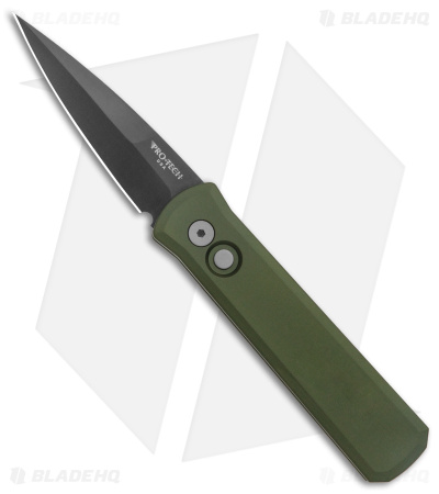 Pro-Tech Godson Automatic Knife Green (3.15" Black) 721-Green