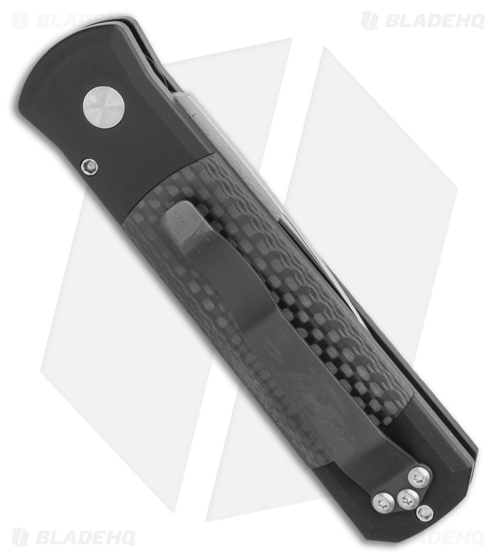 Pro-Tech Godson Automatic Knife Black/Carbon Fiber (3.15" Satin) 704