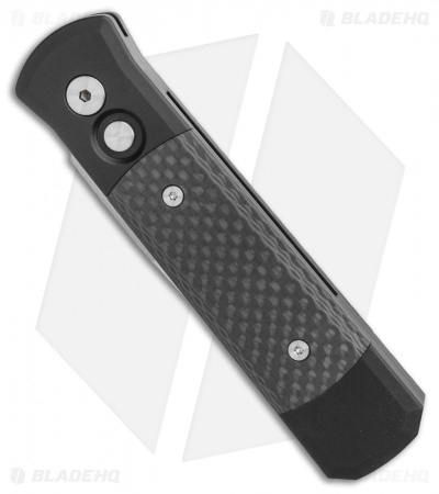Pro-Tech Godson Automatic Knife Black/Carbon Fiber (3.15" Satin) 704