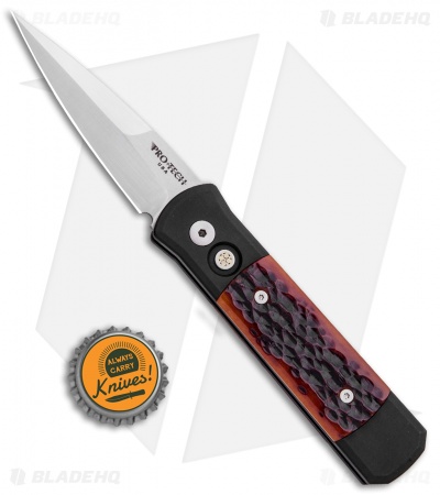 Pro-Tech Godson Automatic Knife Amber Jigged Bone (3.15" Satin) 761