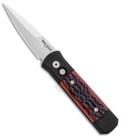 Pro-Tech Godson Automatic Knife Amber Jigged Bone (3.15" Satin) 761