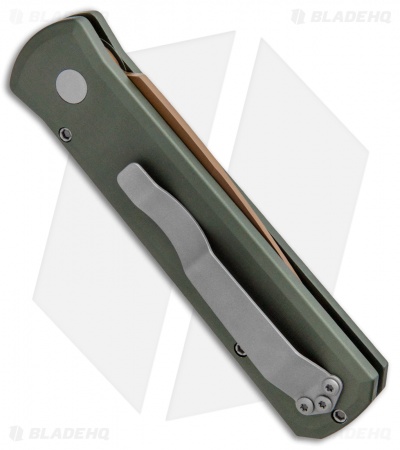Pro-Tech Godson Desert Warrior Automatic Knife OD Green (3.15" Copper) 721DW