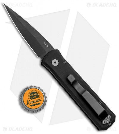 Pro-Tech Godson Left Hand Automatic Knife Tactical (3.15" Black) 721-LH
