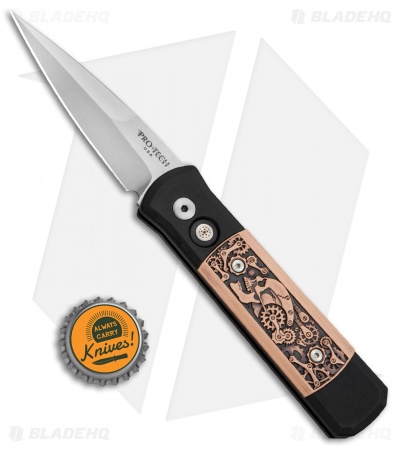 Pro-Tech Godson Steampunk Automatic Knife Copper (3.15" Satin) 7SP-4