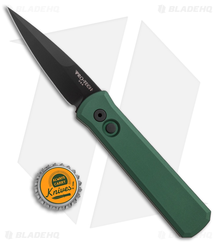 Pro-Tech Godson Automatic Knife Green Tactical (3.15" Black) 721