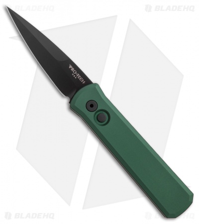 Pro-Tech Godson Automatic Knife Green Tactical (3.15" Black) 721