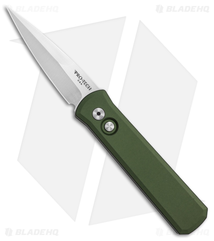 Pro-Tech Godson Automatic Knife OD Green (3.15" Satin) 721